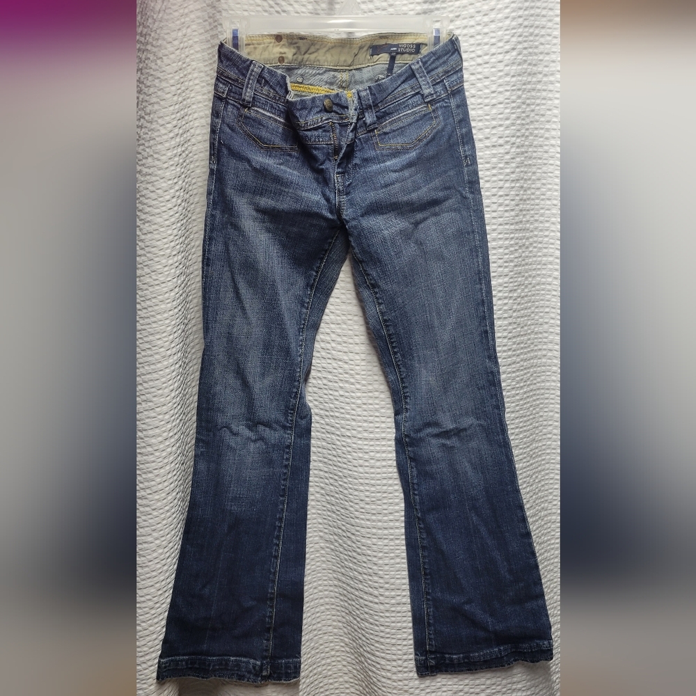Vigoss Denim Flare Jeans in Classic Blue